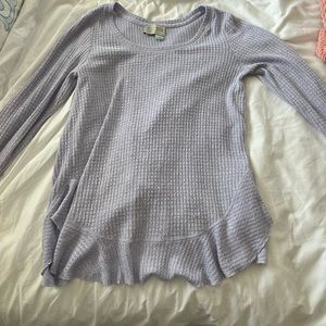 Anthropologie waffle knit sweater